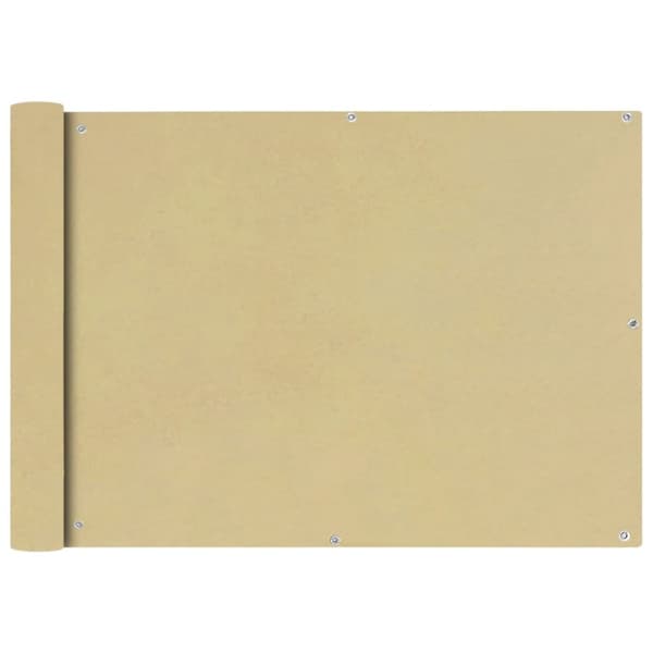 Päivän- & aurinkovarjot - Living Parvekkeen suoja Oxford-kangas 75x600 cm Beige