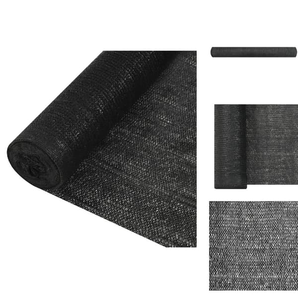 Päivän- & aurinkovarjot - Living Näkösuoja musta 1,5x50 m HDPE 150 g/m²