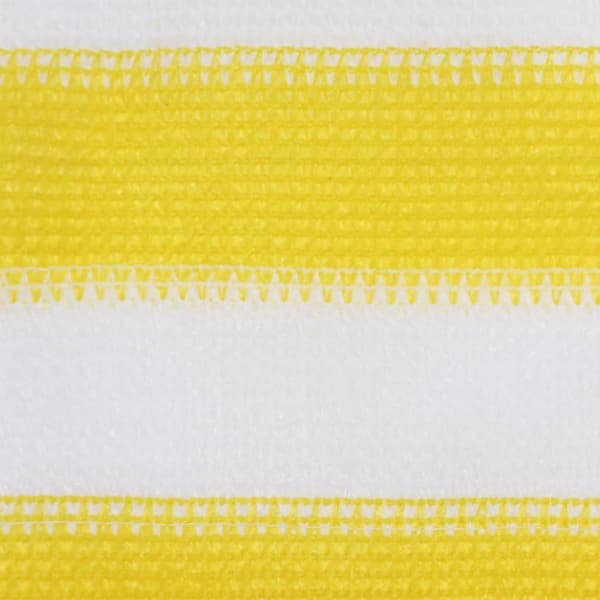 Päivän- & aurinkovarjot - Living Parvekkeen suoja keltainen ja valkoinen 120x600 cm HDPE