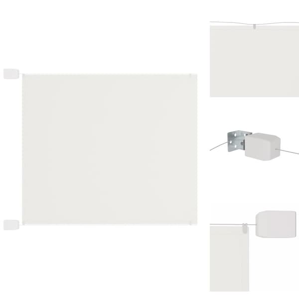 Päivän- & aurinkovarjot - Living Pystymarkiisi valkoinen 140x600 cm Oxford kangas