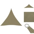 Pikkukuva 1 / 7: Päivän- & aurinkovarjot - Living Aurinkopurje Oxford-kangas kolmio 4x4x4 m beige