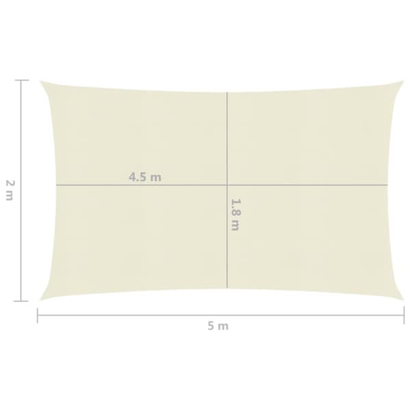 Päivän- & aurinkovarjot - Living Aurinkopurje 160 g/m² kerma 2x5 m HDPE