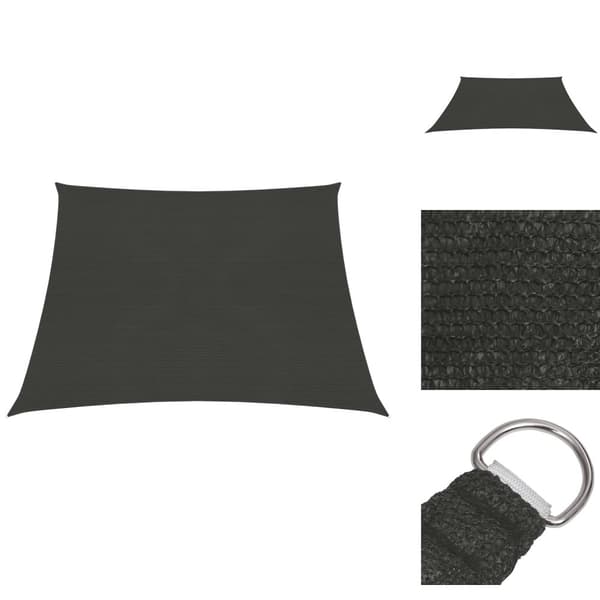 Päivän- & aurinkovarjot - Living Aurinkopurje 160 g/m² antrasiitti 3/4x2 m HDPE
