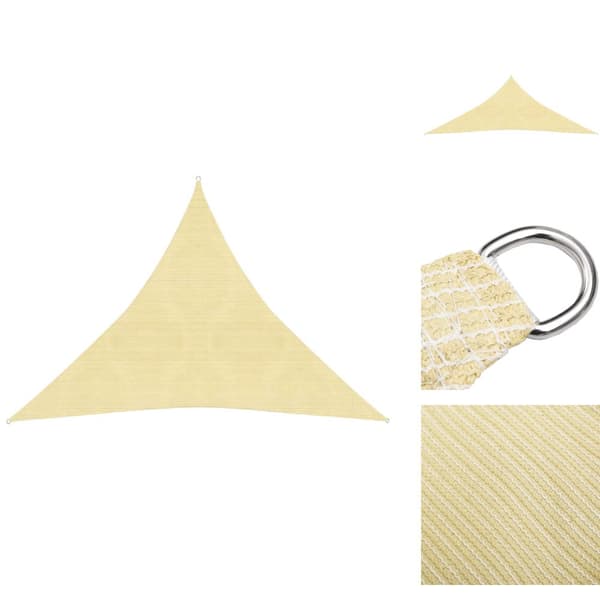 Päivän- & aurinkovarjot - Living Aurinkopurje 160 g/m² beige 4x4x4 m HDPE