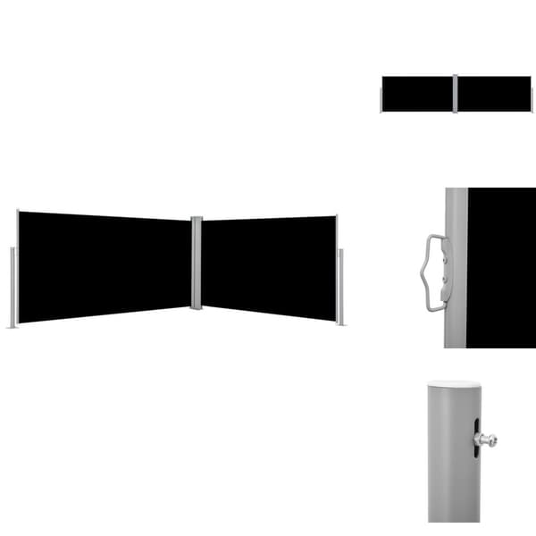 Parasoll & solskydd - Living Infällbar sidomarkis svart 160x600 cm