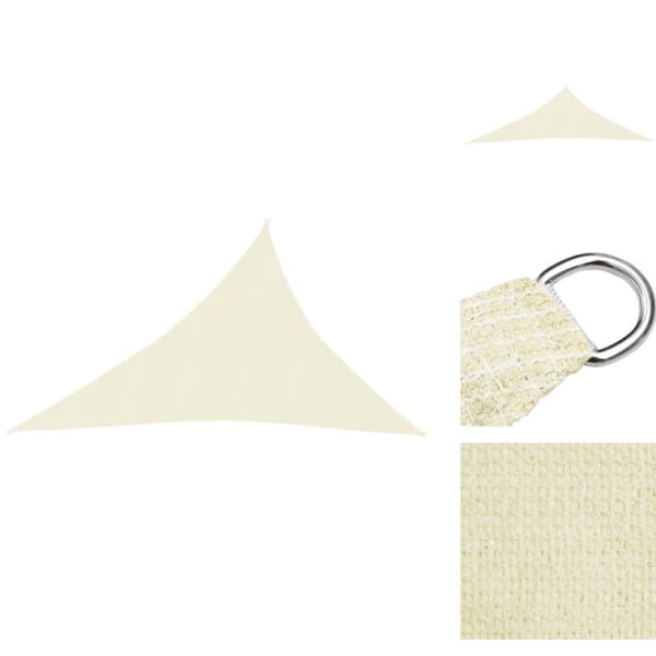 Parasoll & solskydd - Living Solsegel 160 g/m² gräddvit 4x5x6,8 m HDPE