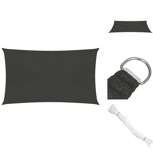 Parasoll & solskydd - Living Solsegel 160 g/m² antracit 2,5x5 m HDPE