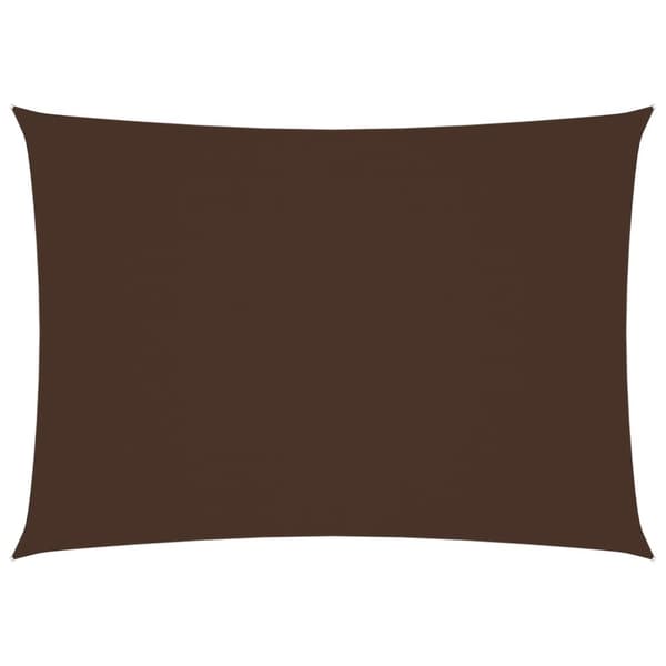 Parasoll & solskydd - Living Solsegel oxfordtyg rektangulärt 3,5x4,5 m brun