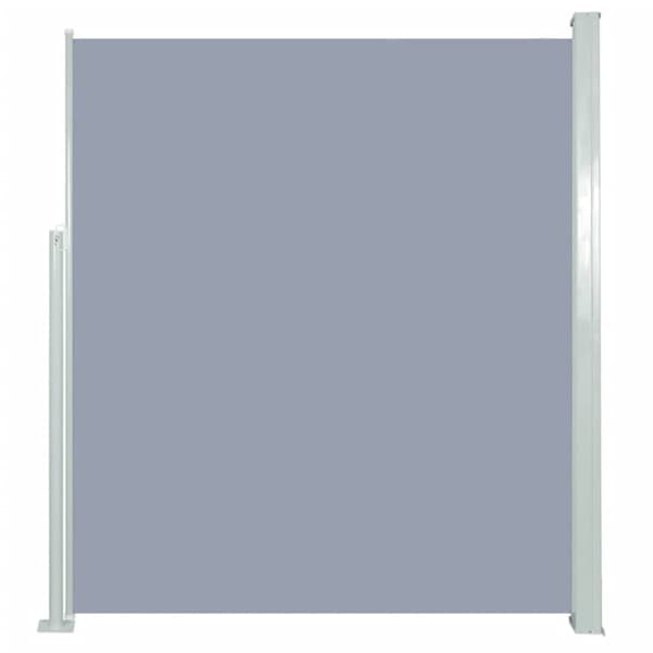 Parasoller og solskærme - Living sammenrullelig sidemarkise 160 x 500 cm grå