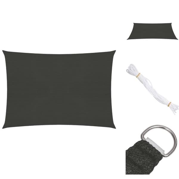 Parasoll & solskydd - Living Solsegel 160 g/m² antracit 6x7 m HDPE