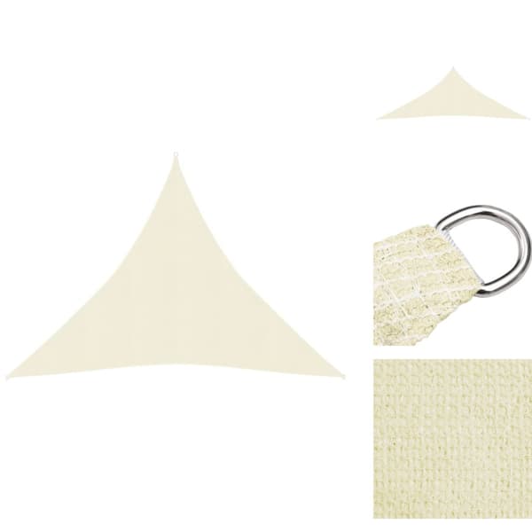 Päivän- & aurinkovarjot - Living Aurinkopurje 160 g/m² kerma 4,5x4,5x4,5 m HDPE