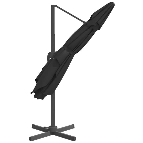 Parasoll & solskydd - Living Frihängande parasoll LED svart 400x300 cm