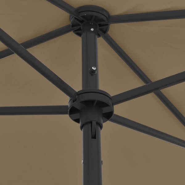 Parasoll & solskydd - Living Strandparasoll taupe 180x120 cm