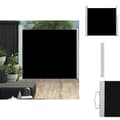 Miniatyrbild 1 av 10: Parasoll & solskydd - Living Infällbar sidomarkis 170x300 cm svart