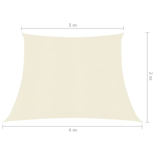 Päivän- & aurinkovarjot - Living Aurinkopurje 160 g/m² kerma 3/4x2 m HDPE