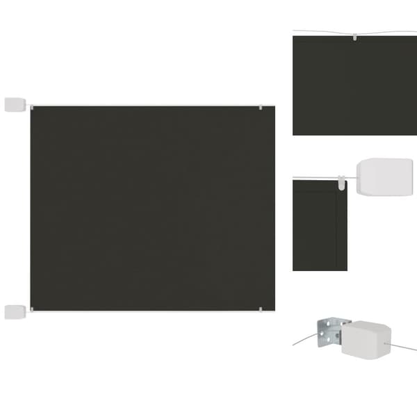 Päivän- & aurinkovarjot - Living Pystymarkiisi antrasiitti 140x420 cm Oxford kangas