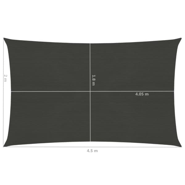 Parasoll & solskydd - Living Solsegel 160 g/m² antracit 2x4,5 m HDPE