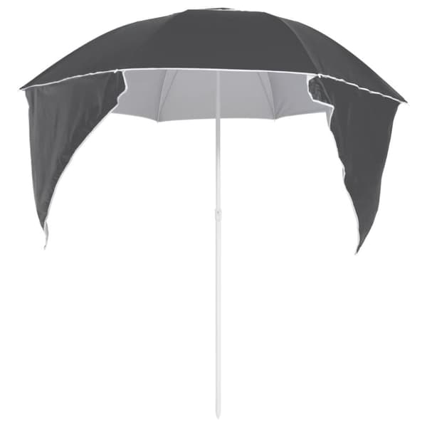 Parasoll & solskydd - Living Strandparasoll med sidoväggar antracit 215 cm