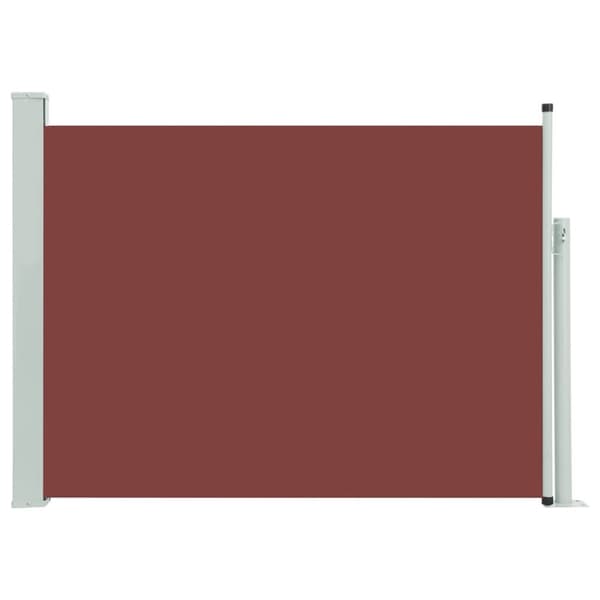 Parasoll & solskydd - Living Infällbar sidomarkis 100x500 cm brun