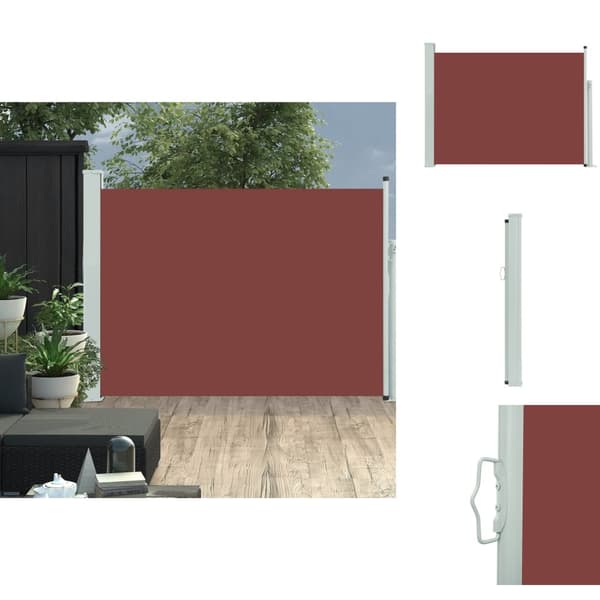 Parasoll & solskydd - Living Infällbar sidomarkis 100x500 cm brun