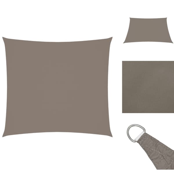 Parasoll & solskydd - Living Solsegel oxfordtyg rektangulärt 2,5x3 m taupe