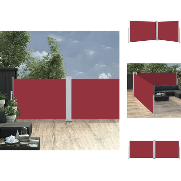Parasoll & solskydd - Living Infällbar sidomarkis röd 120x1000 cm