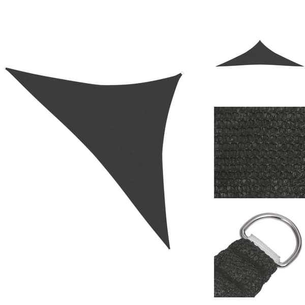 Päivän- & aurinkovarjot - Living Aurinkopurje 160 g/m² antrasiitti 3,5x3,5x4,9 m HDPE