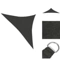 Pikkukuva 1 / 7: Päivän- & aurinkovarjot - Living Aurinkopurje 160 g/m² antrasiitti 3,5x3,5x4,9 m HDPE