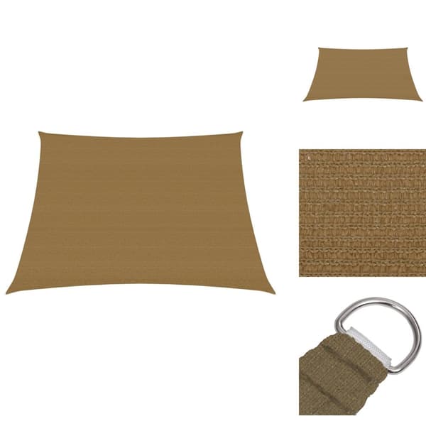 Parasoll & solskydd - Living Solsegel 160 g/m² taupe 3/4x2 m HDPE