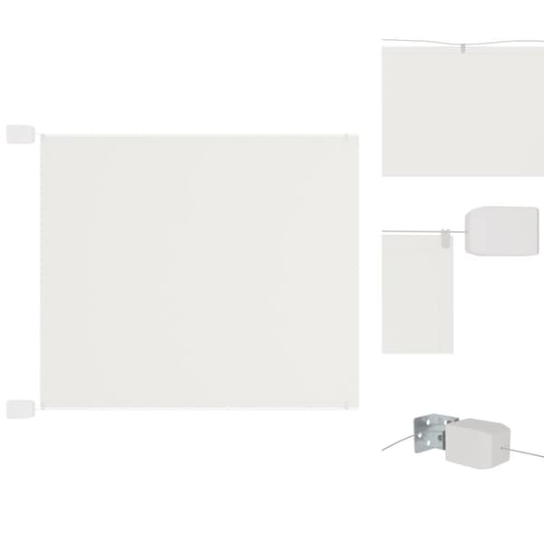 Päivän- & aurinkovarjot - Living Pystymarkiisi valkoinen 140x270 cm Oxford kangas