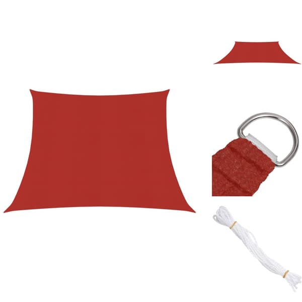 Päivän- & aurinkovarjot - Living Aurinkopurje 160 g/m² punainen 3/4x2 m HDPE
