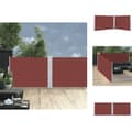 Miniatyrbillede 1 af 11: Parasoller og solskærme - Living sammenrullelig sidemarkise 120 x 1000 cm brun