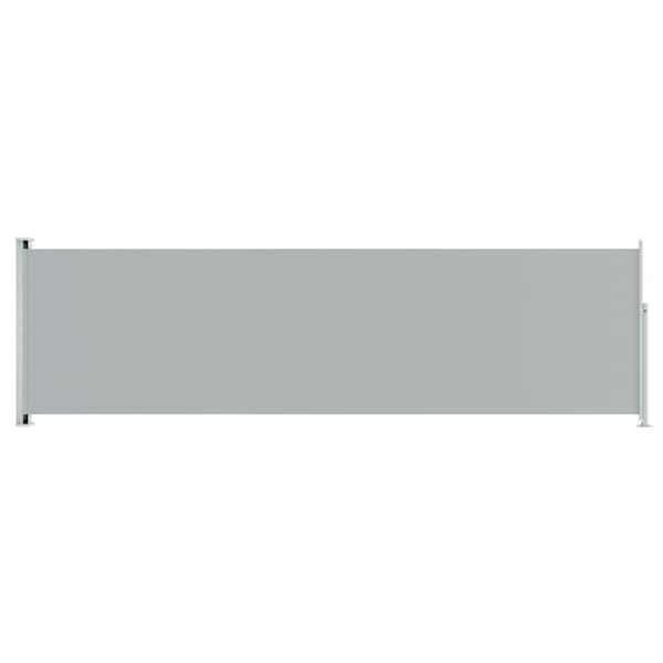 Parasoller og solskærme - Living sammenrullelig sidemarkise til terrassen 180x600 cm grå