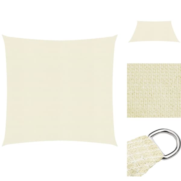Päivän- & aurinkovarjot - Living Aurinkopurje 160 g/m² kerma 5x5 m HDPE