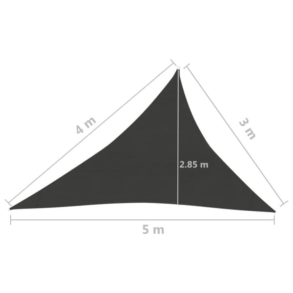 Päivän- & aurinkovarjot - Living Aurinkopurje 160 g/m² antrasiitti 3x4x5 m HDPE