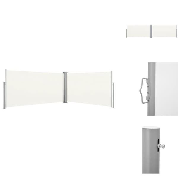 Parasoll & solskydd - Living Infällbar skärm 160x600 cm gräddvit