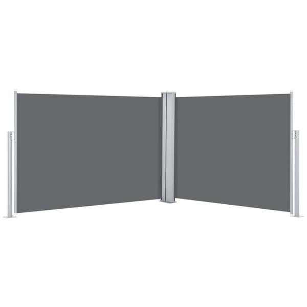 Parasoller og solskærme - Living sammenrullelig sidemarkise 120 x 1000 cm antracitgrå