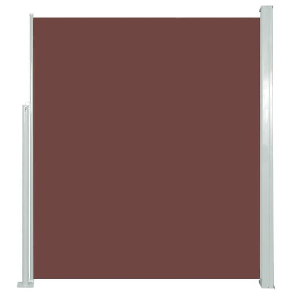 Parasoller og solskærme - Living sammenrullelig sidemarkise 160 x 500 cm brun