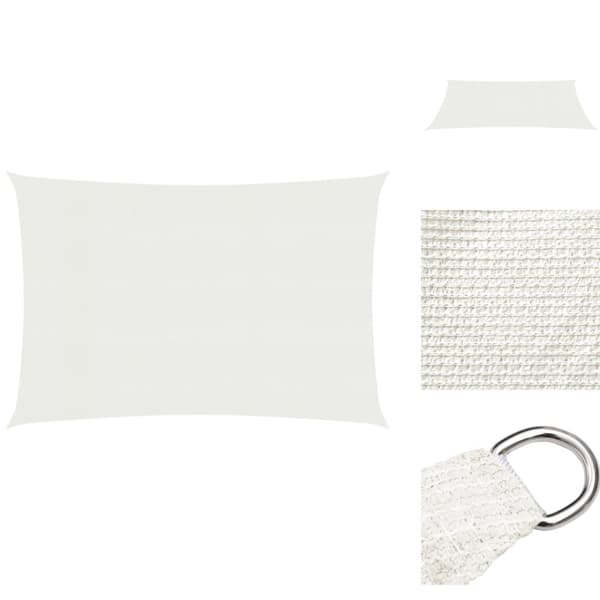 Parasoller og solskærme - Living solsejl 2x3 m 160 g/m² HDPE hvid