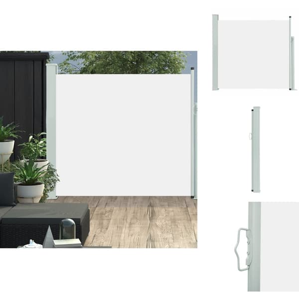 Parasoll & solskydd - Living Infällbar sidomarkis 170x300 cm gräddvit