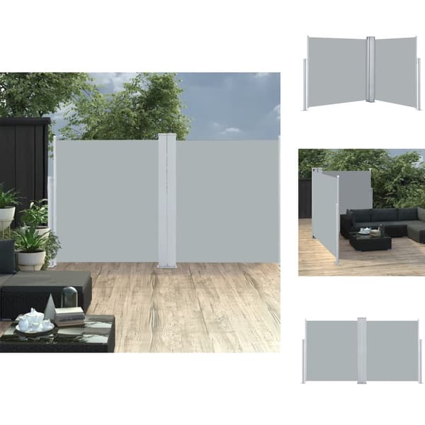 Päivän- & aurinkovarjot - Living Sisäänvedettävä sivumarkiisi antrasiitti 160x600 cm