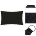 Miniatyrbillede 1 af 7: Parasoller og solskærme - Living solsejl 2x4 m 160 g/m² HDPE sort