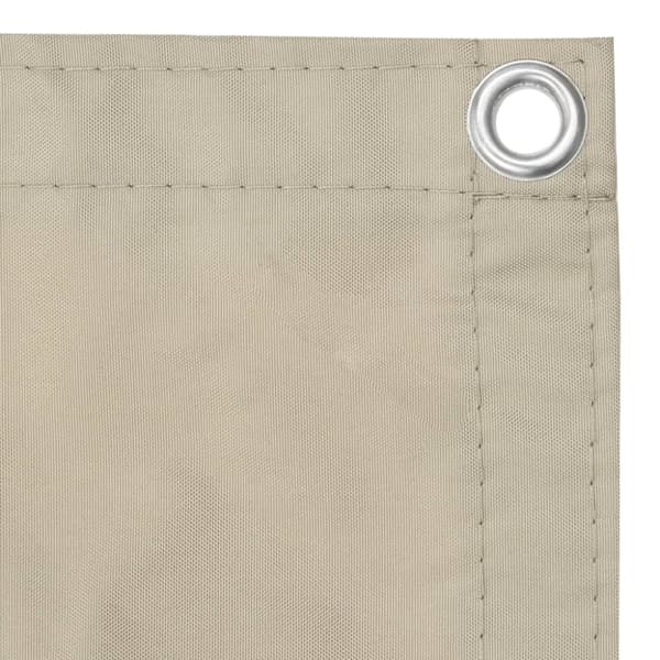 Päivän- & aurinkovarjot - Living Parvekkeen suoja beige 90x500 cm Oxford kangas