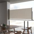 Miniatyrbillede 2 af 9: Parasoller og solskærme - Living sammenrullelig sidemarkise 100 x 300 cm cremefarvet