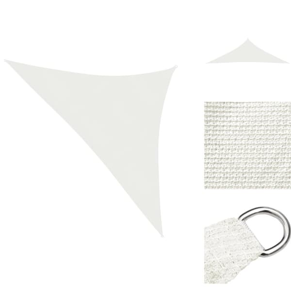 Päivän- & aurinkovarjot - Living Aurinkopurje 160 g/m² valkoinen 3x3x4,2 m HDPE