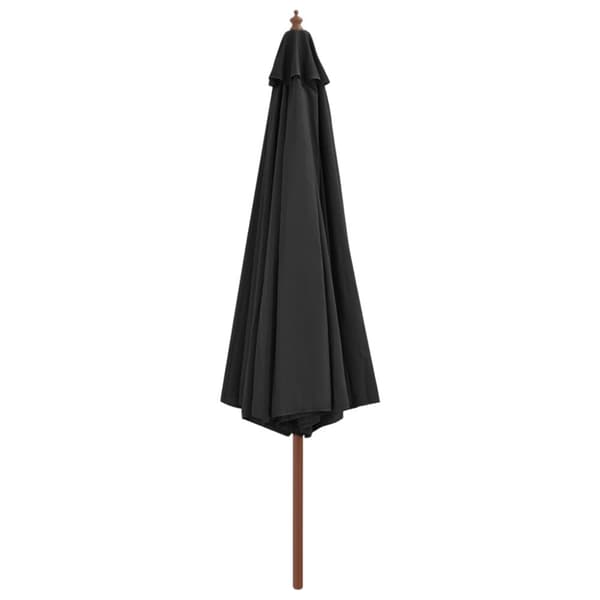 Päivän- & aurinkovarjot - Living Aurinkovarjo puurunko 350 cm antrasiitti