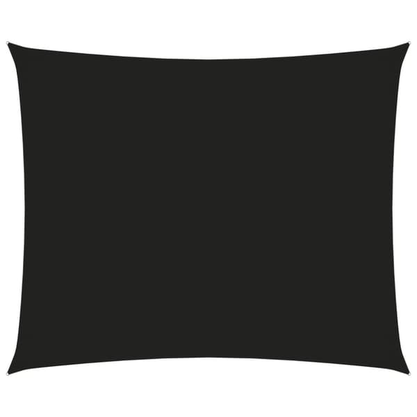 Parasoller og solskærme - Living solsejl 4x5 m rektangulær oxfordstof sort