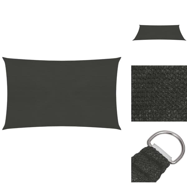 Päivän- & aurinkovarjot - Living Aurinkopurje 160 g/m² antrasiitti 2,5x4 m HDPE
