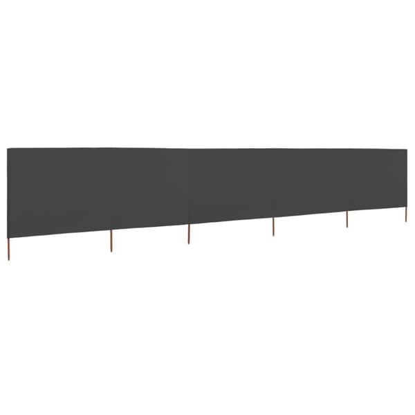 Parasoll & solskydd - Living Vindskydd 5 paneler tyg 600x80 cm antracit