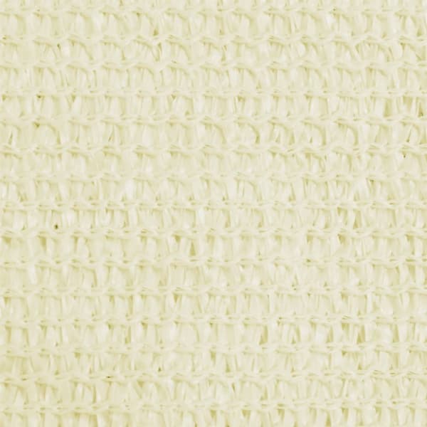 Parasoller og solskærme - Living solsejl 160 g/m² 3,5x3,5x4,9 m HDPE cremefarvet